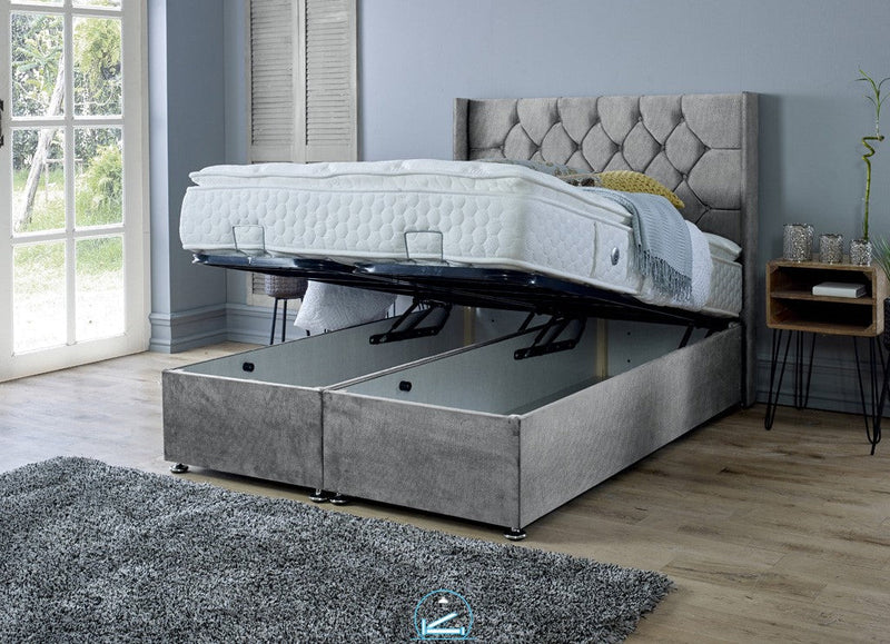 Marlon 4ft Ottoman Bed Frame- Naples Sand