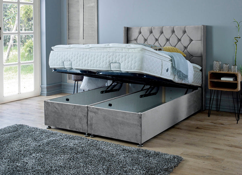 Marlon 4ft Ottoman Bed Frame- Naples Sand