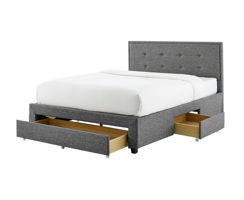 Freya 4ft6 Double Bed Frame - Grey