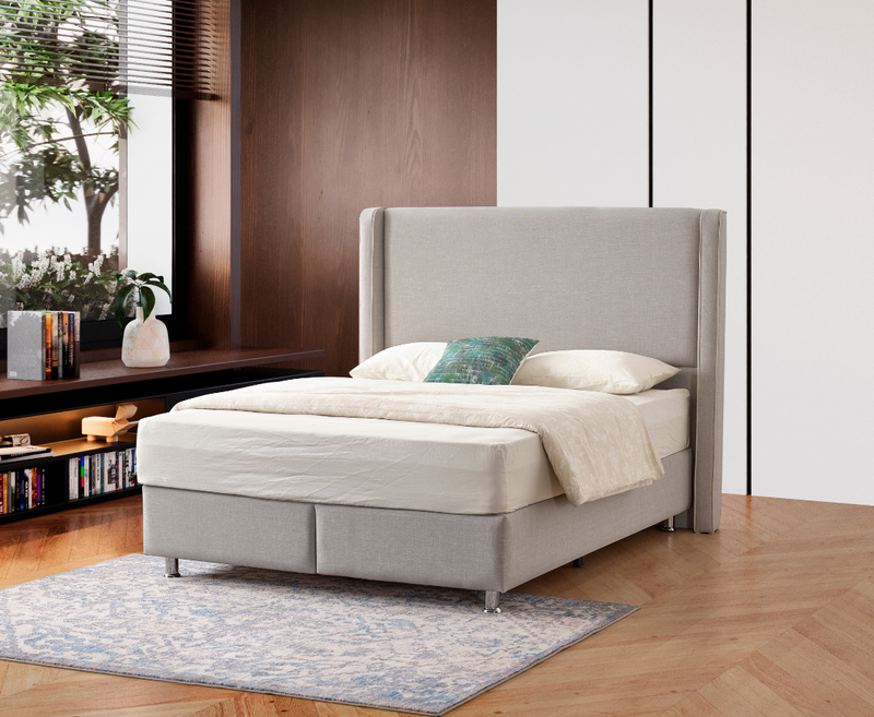 Lotti 5ft Kingsize Storage Ottoman Bed Pack - Grey