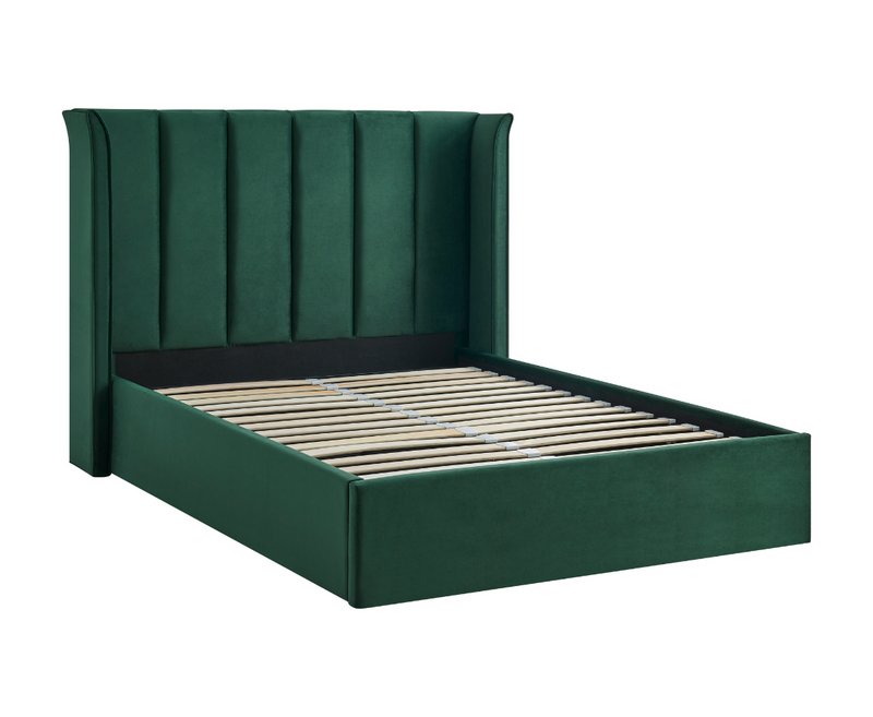 Polaris 5ft Kingsize Ottoman Bed Frame - Emerald