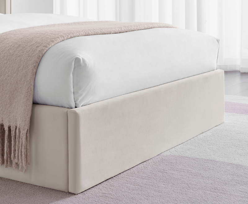 Polaris 4ft6 Double Ottoman Bed Frame - Beige