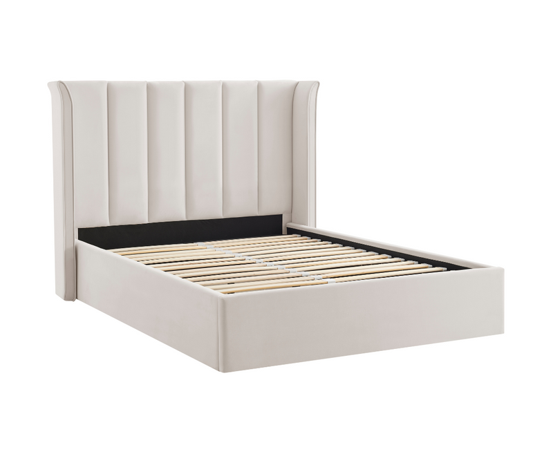 Polaris 5ft Kingsize Ottoman Bed Frame - Beige