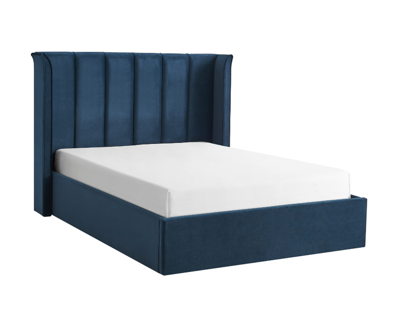 Polaris 5ft Kingsize Ottoman Bed Frame - Navy