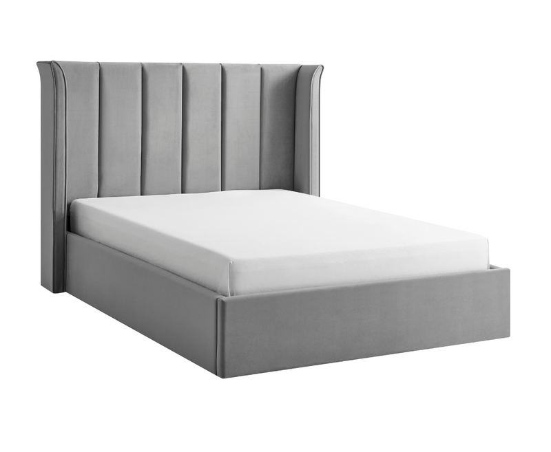 Polaris 4ft6 Double Ottoman Bed Frame - Silver