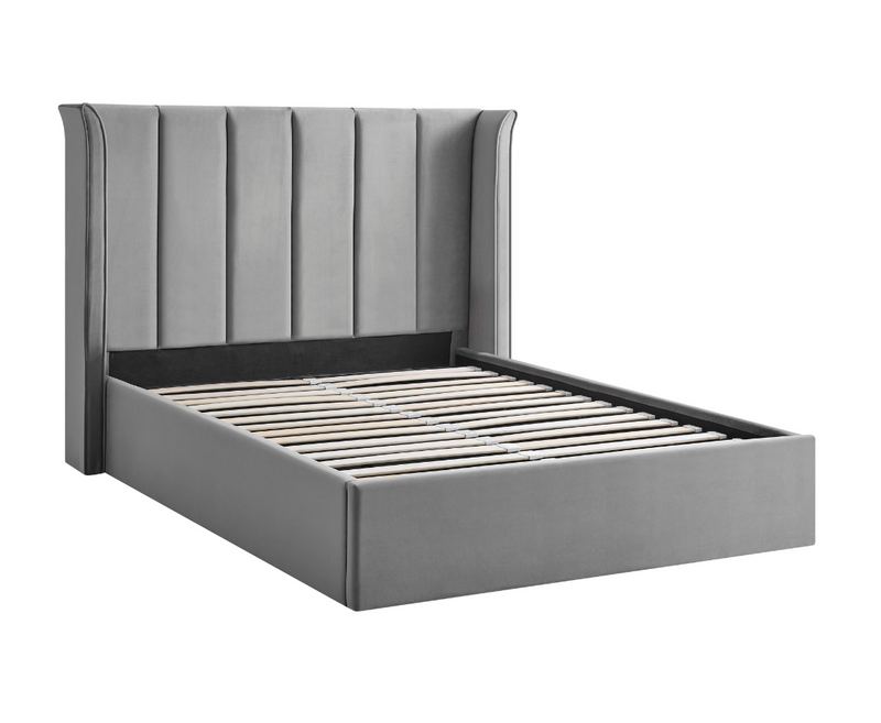 Polaris 4ft6 Double Ottoman Bed Frame - Silver