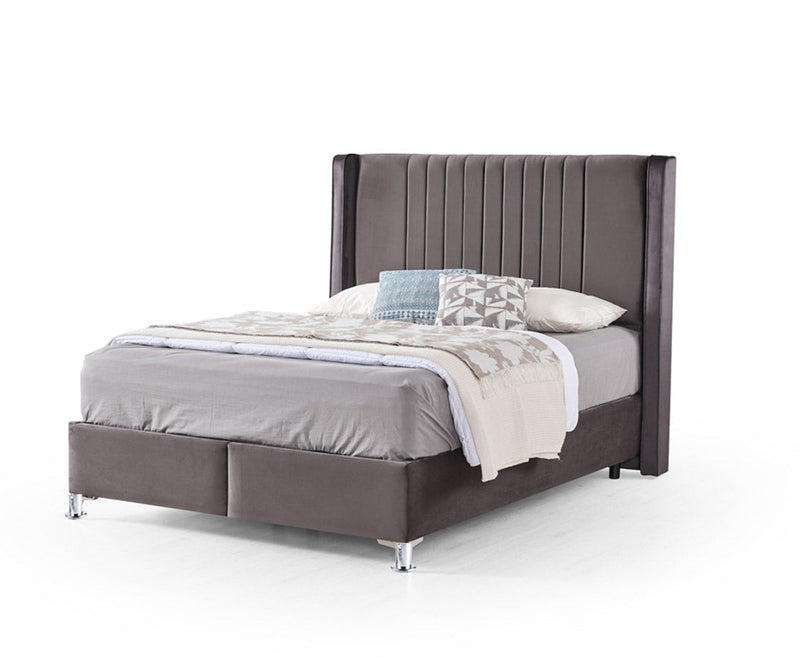 Roma 5ft Kingsize Ottoman Bed Pack - Cream | Grey