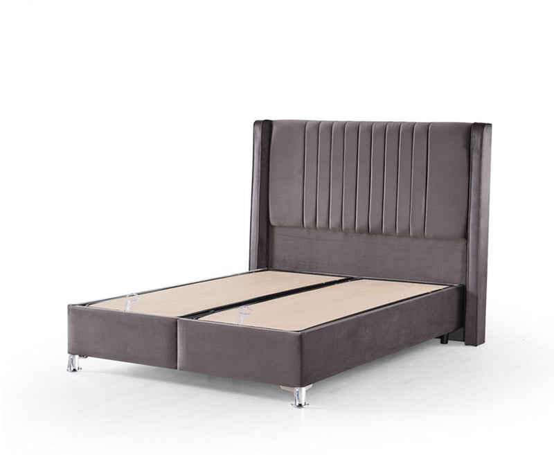 Roma 5ft Kingsize Ottoman Bed Pack - Cream | Grey