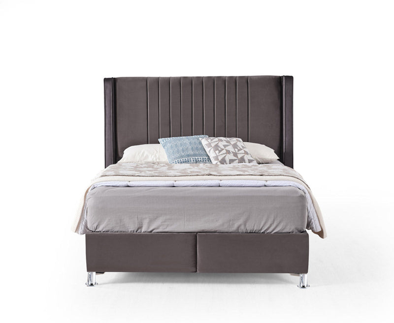 Roma 5ft Kingsize Ottoman Bed Pack - Cream | Grey