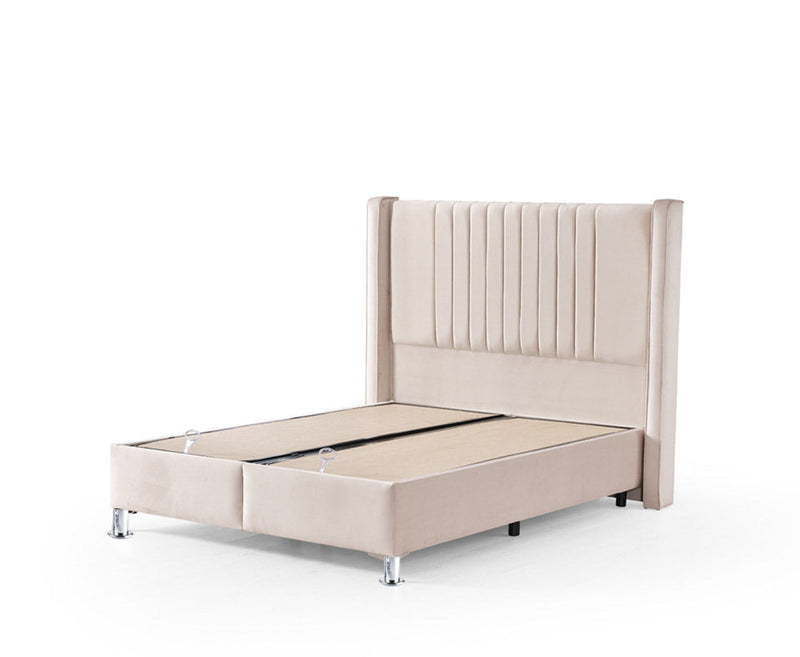 Roma 5ft Kingsize Ottoman Bed Pack - Cream | Grey