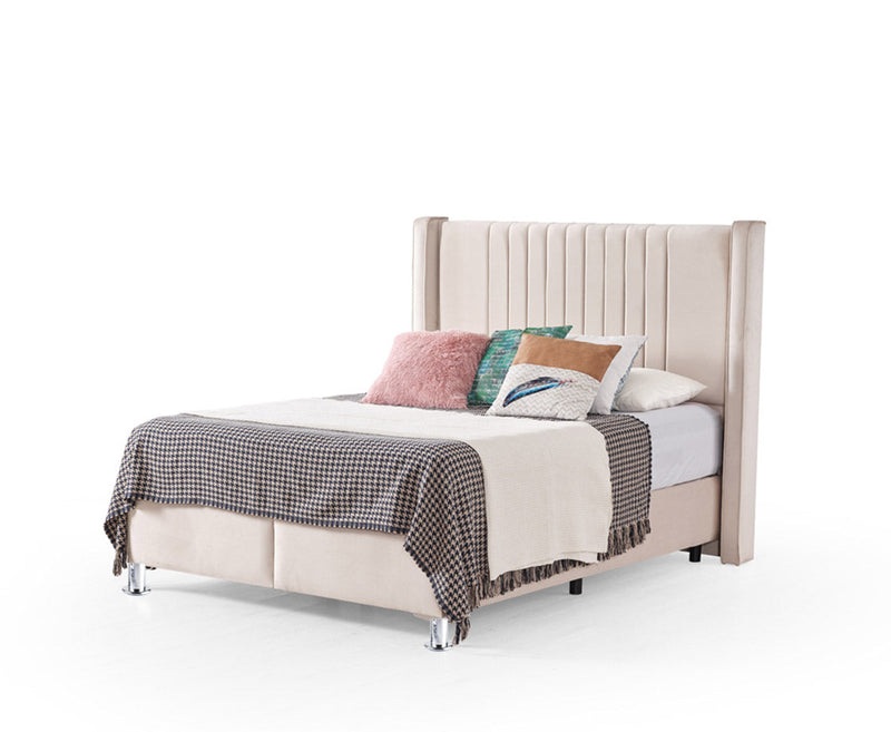 Roma 6ft Superking Ottoman Bed Frame - Cream | Grey