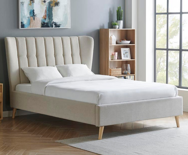 Sparo 4ft6 Double Bed Frame - Cream