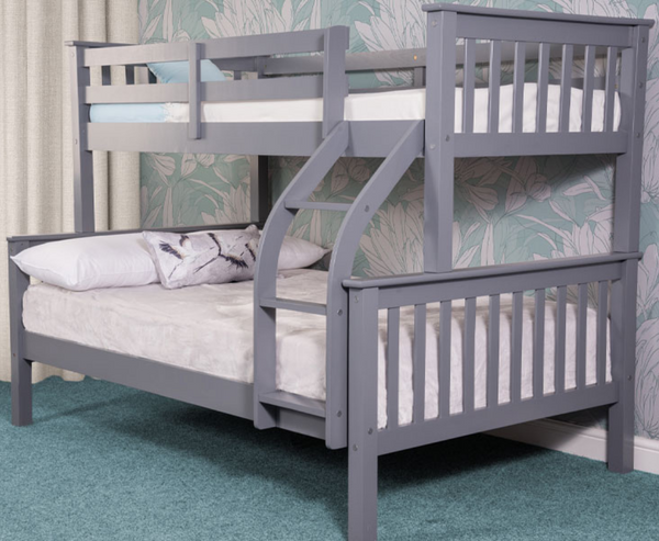 Treble Triple Sleeper Bunk Bed - Grey