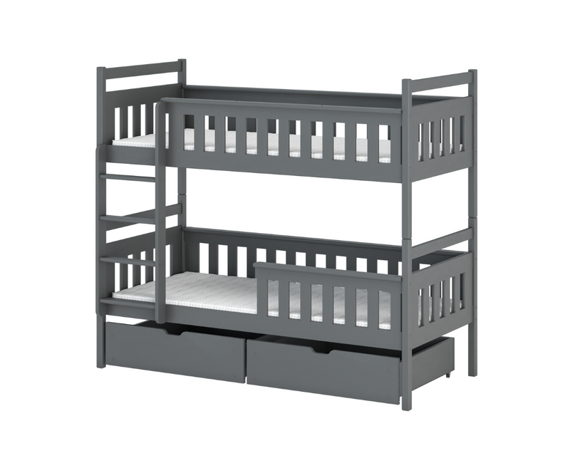 Tezi Storage Bunk Bed - Anthracite