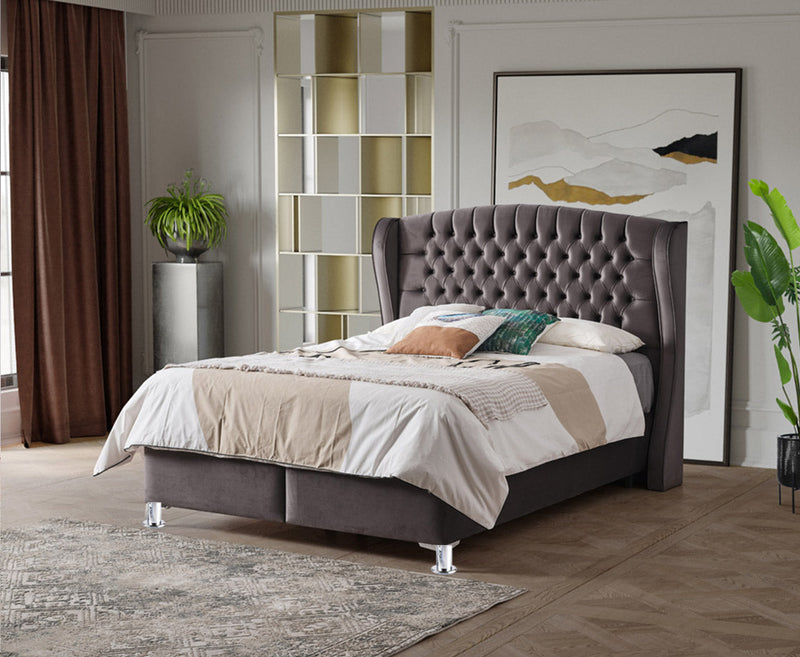 Venus 5ft Kingsize Ottoman Bed Pack - Grey | Sand