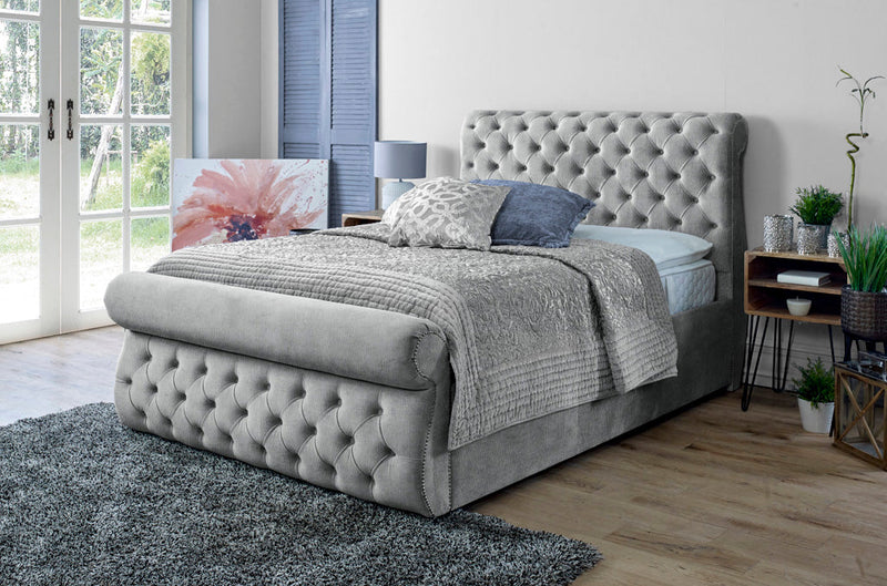 Alicante 6ft Superking Bed Frame- Naples Silver