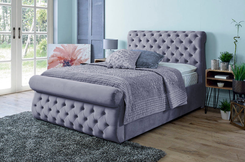 Alicante 5ft Kingsize Bed Frame- Naples Grey