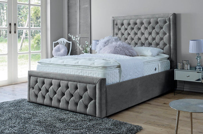 Lewis 4ft 6 Ottoman Bed Frame- Naples Grey