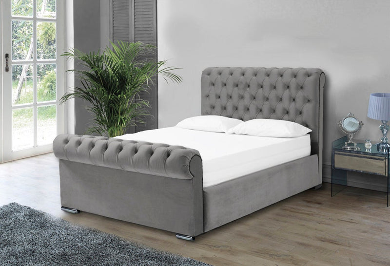 Grey 4ft deals bed