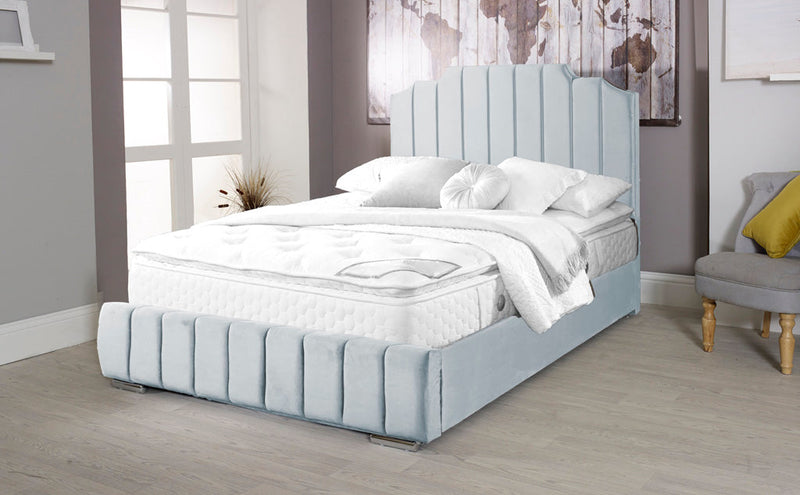 Art Deco 4ft Ottoman Bed Frame- Naples Sand