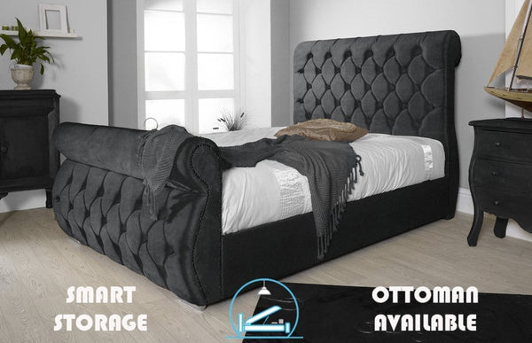 Chester 4ft 6 Double Bed Frame- Naples Black