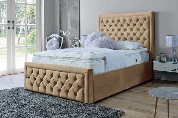 Lewis 3ft Single Ottoman Bed Frame- Naples Sand