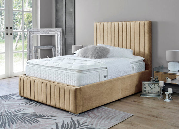 Turin 5ft Kingsize Ottoman Bed Frame- Naples Sand