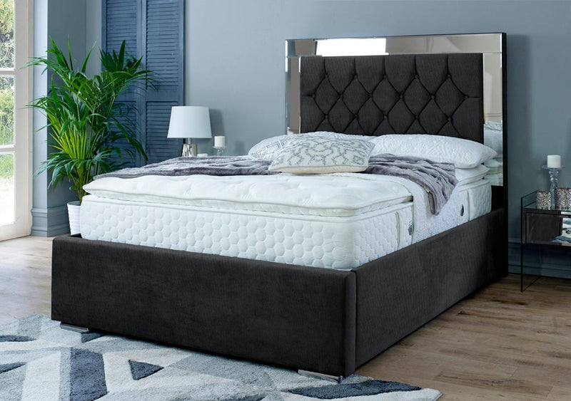 Dormer 5ft Kingsize Bed Frame- Velvet Black