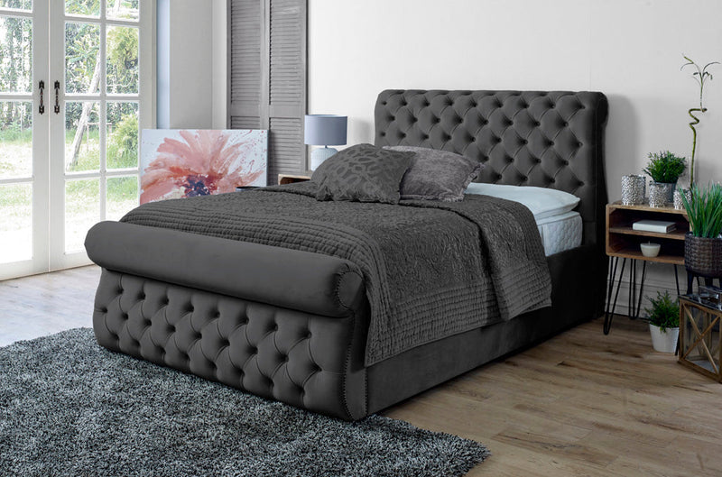 Alicante 3ft Single Ottoman Bed Frame- Naples Black