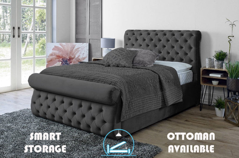 Alicante 3ft Single Bed Frame- Naples Black