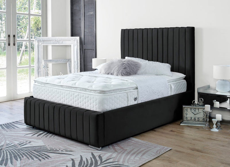 Turin 6ft Superking Ottoman Bed Frame- Naples Silver