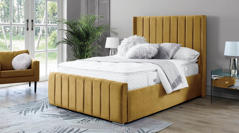 Topaz 5ft Ottoman Bed Frame- Naples Cream