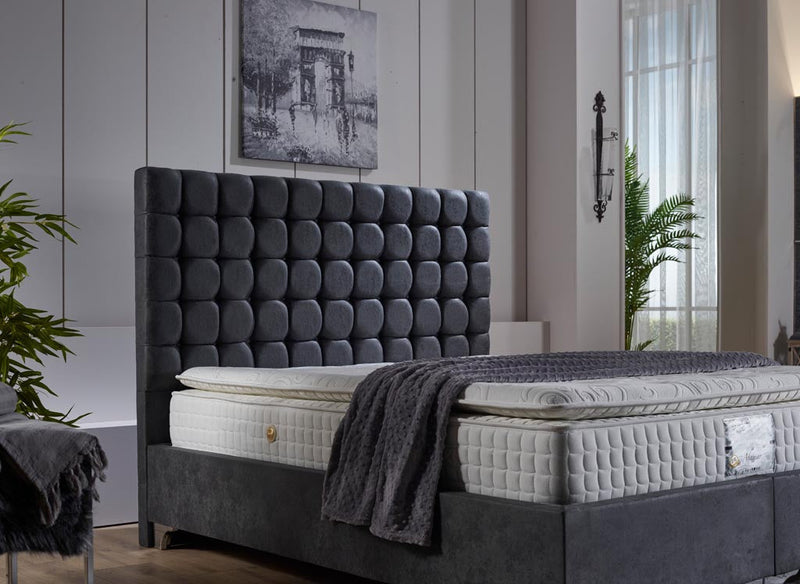 Brogan 6ft Superking Ottoman Bed Frame - Grey