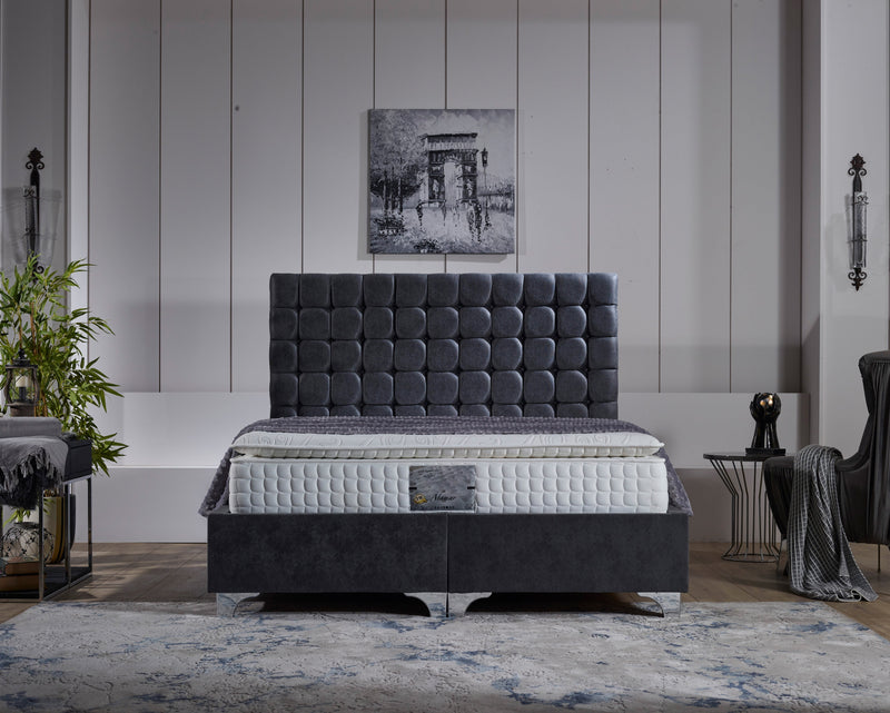 Brogan 6ft Superking Ottoman Bed Frame - Grey