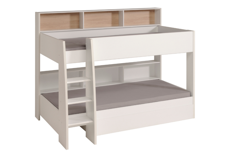 Aslan Bunk Bed - Oak and White Panels