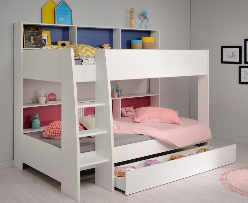 Aslan Bunk Bed - Blue and Pink Panels