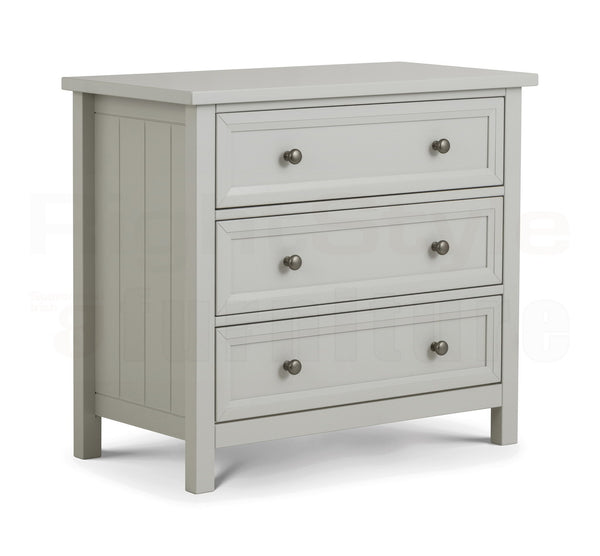 Bangor 3 Drawer Chest- Dove Grey