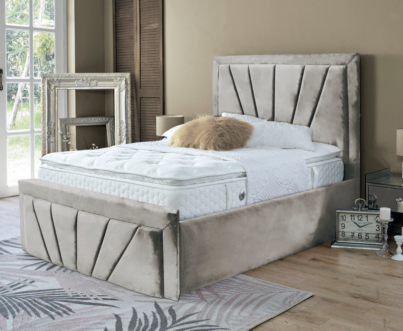 Starry 6ft Superking Ottoman Bed Frame - Naples Sand