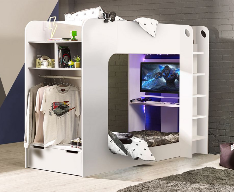 Impact Gaming Bunk - White