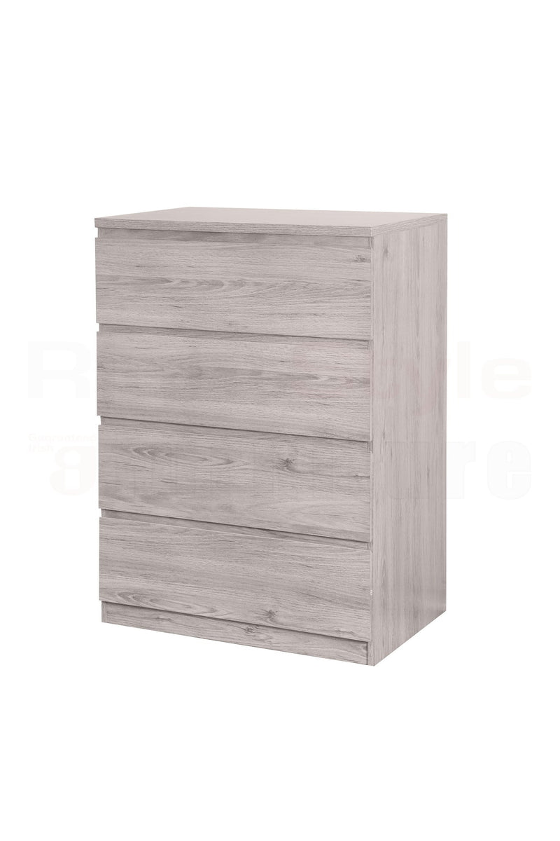 Europa 4 Drawer Chest Grey Oak