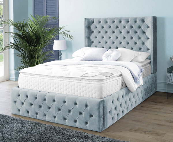 Harlow 5ft Kingsize Bed Frame - Naples Silver