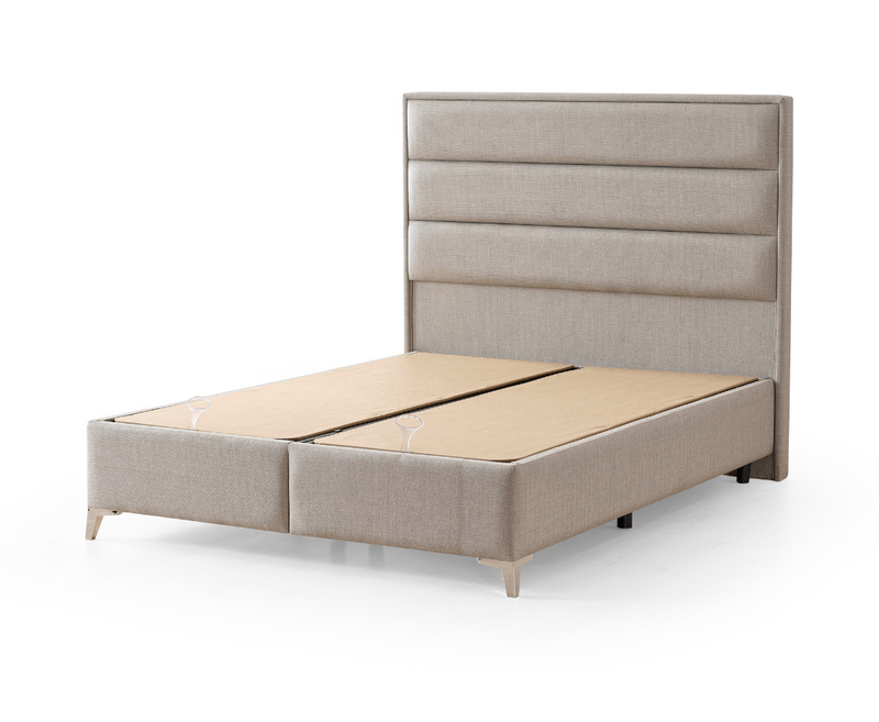 Irena 5ft Kingsize Ottoman Bed Frame - Light Grey