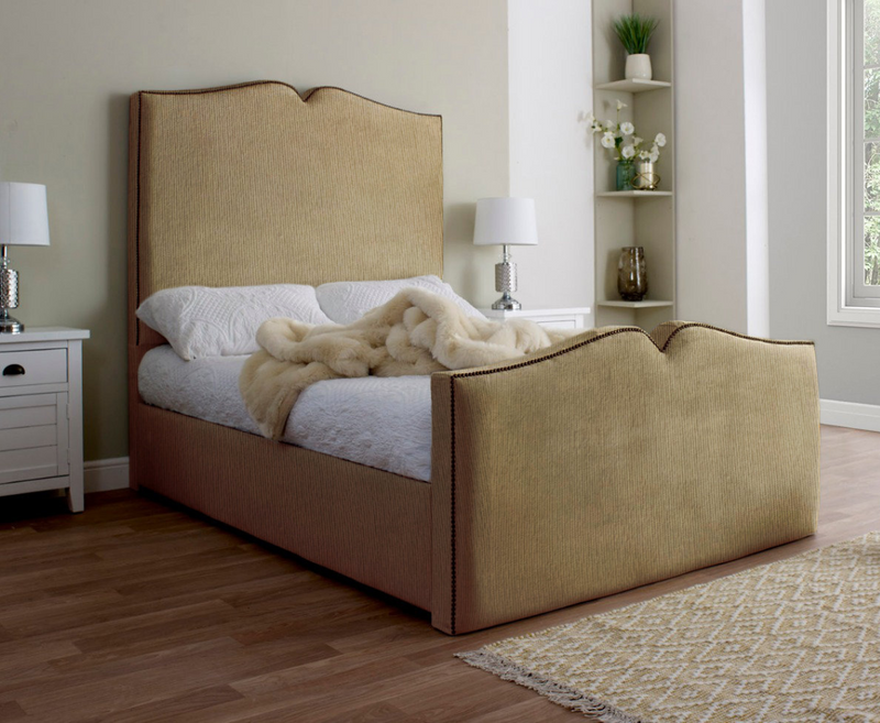 Love Heart 3ft Single Bed Frame - Naples Sand