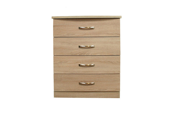 Lungo Mid Oak 4 Drawer Chest