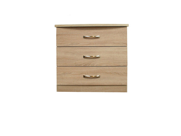 Lungo Mid Oak 3 Drawer Chest