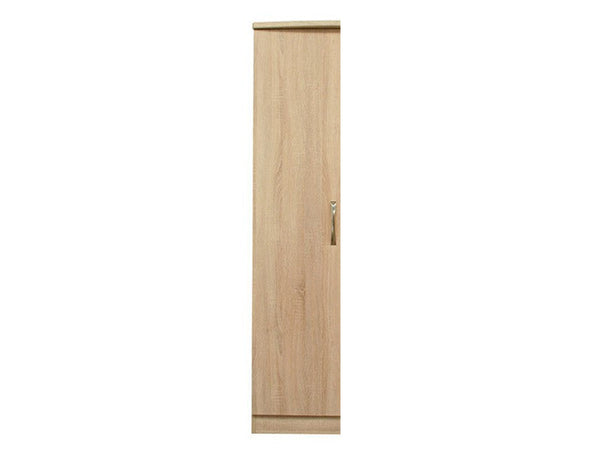 Lungo Mid Oak 1 Door Robe Shelved