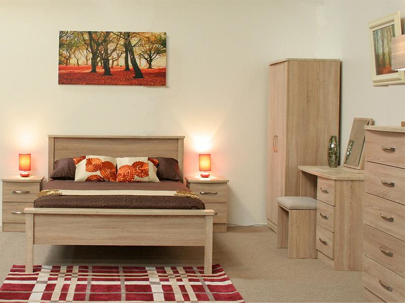 Lungo 4ft6 Mid Oak Headboard