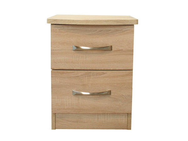 Lungo Mid Oak Bedend Chest (2 Drawers)