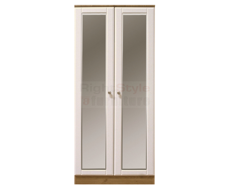 Shannon 2 Door Hanging + Mirrors Combi Robe