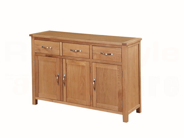 Sienna City Oak 3 Door Sideboard